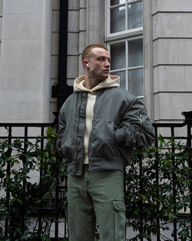 BOMBER JACKET - FADED SAGE