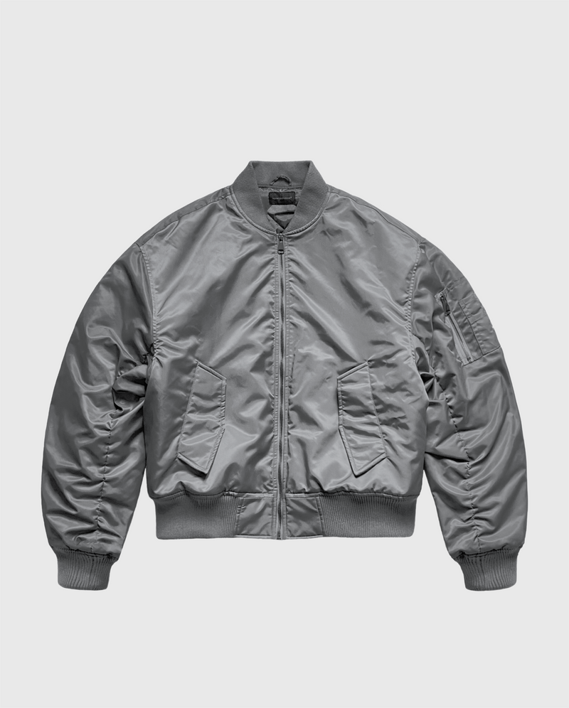 BOMBER JACKET - ASH GRAY