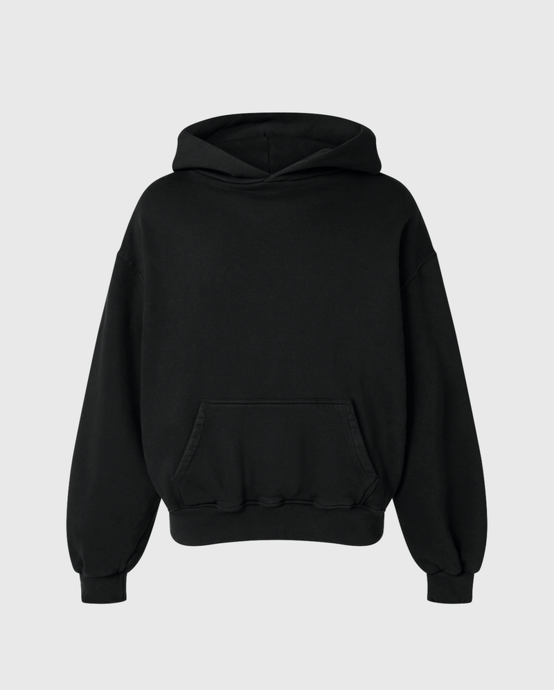 BLANK HOODIE - JET BLACK