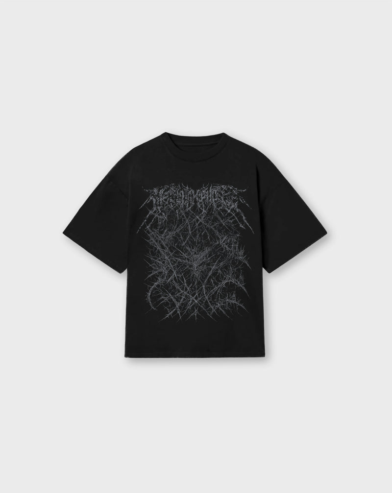 DEATH METAL TEE IN BLACK