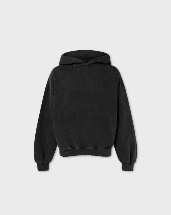 V2 HOODIE IN WASHED BLACK