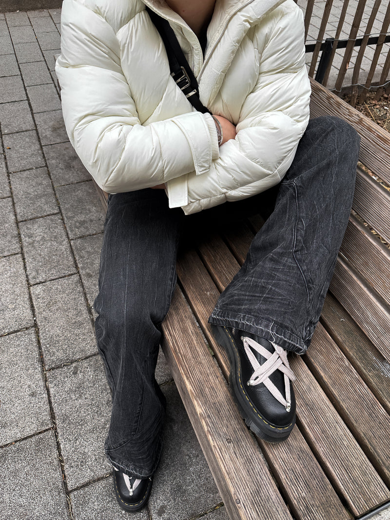 PUFFER JACKET - CREAM WHITE