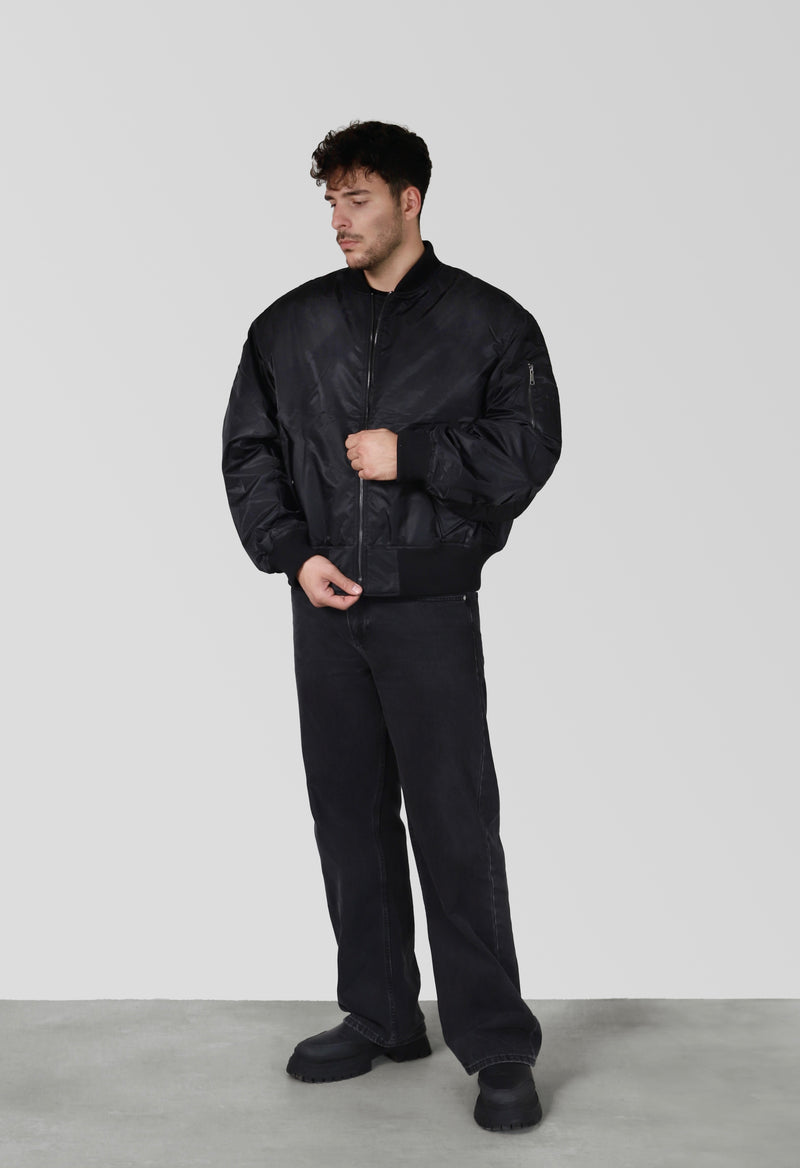 BOMBER JACKET - JET BLACK