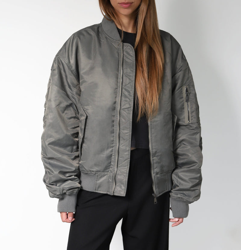 BOMBER JACKET - FADED SAGE