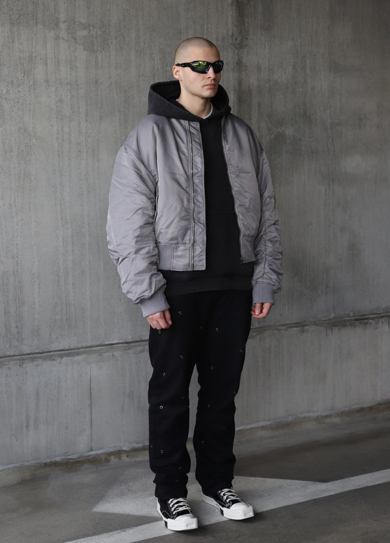 BOMBER JACKET - ASH GRAY