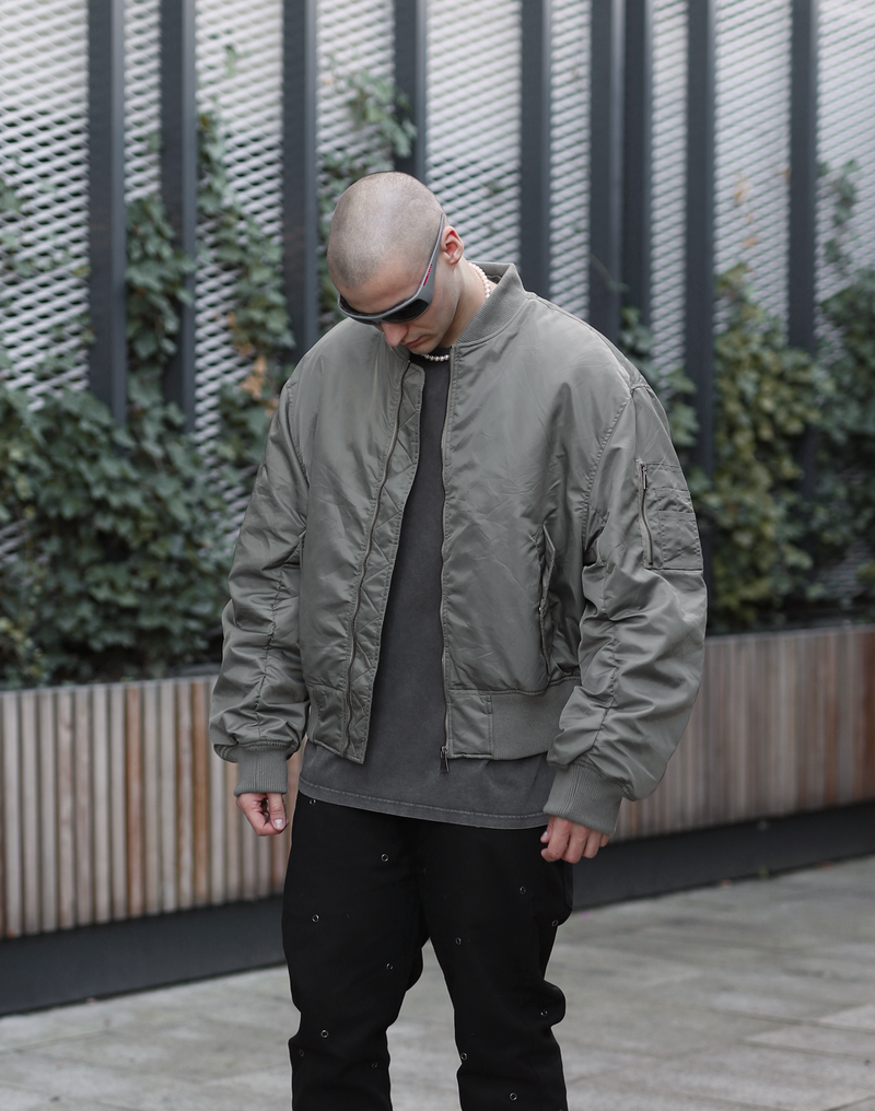 BOMBER JACKET - FADED SAGE