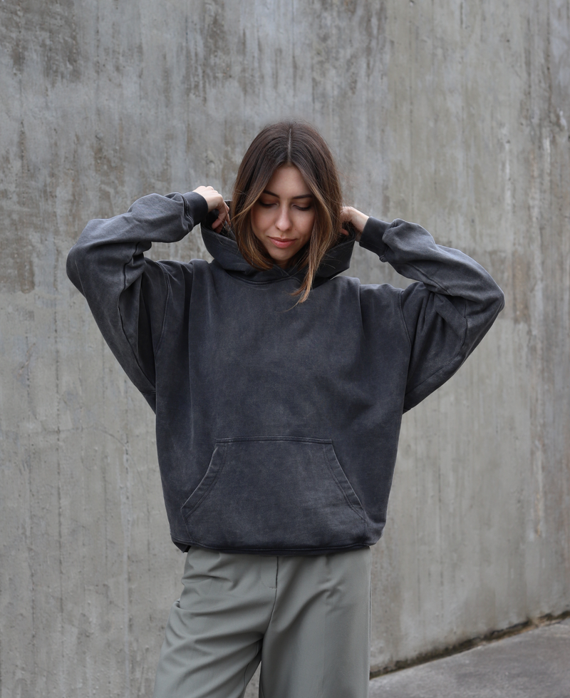 Blank top black hoodie
