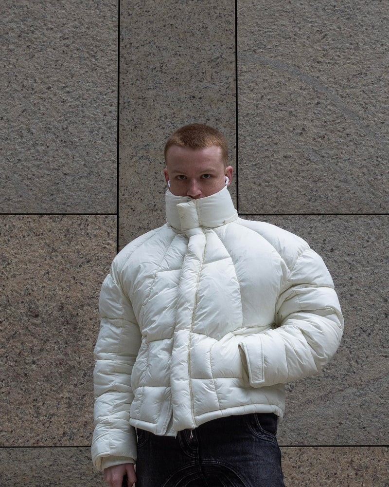 PUFFER JACKET - CREAM WHITE