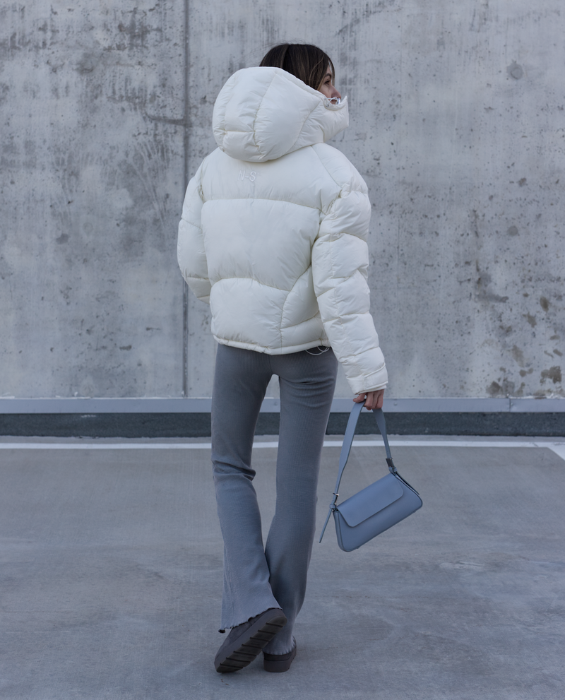 PUFFER JACKET - CREAM WHITE