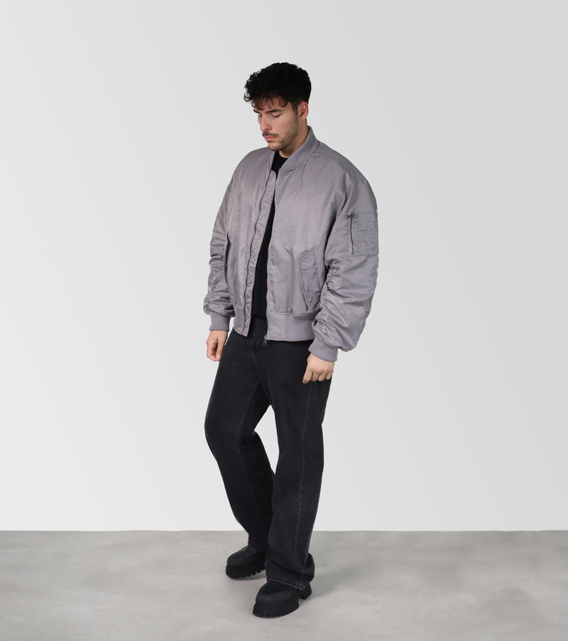 BOMBER JACKET - ASH GRAY