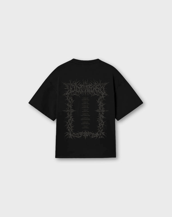 METAL TOUR TEE IN BLACK