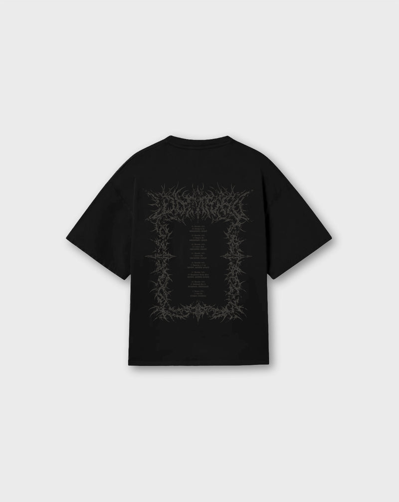 METAL TOUR TEE IN BLACK