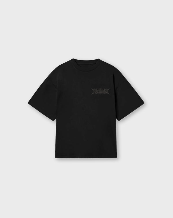 METAL TOUR TEE IN BLACK
