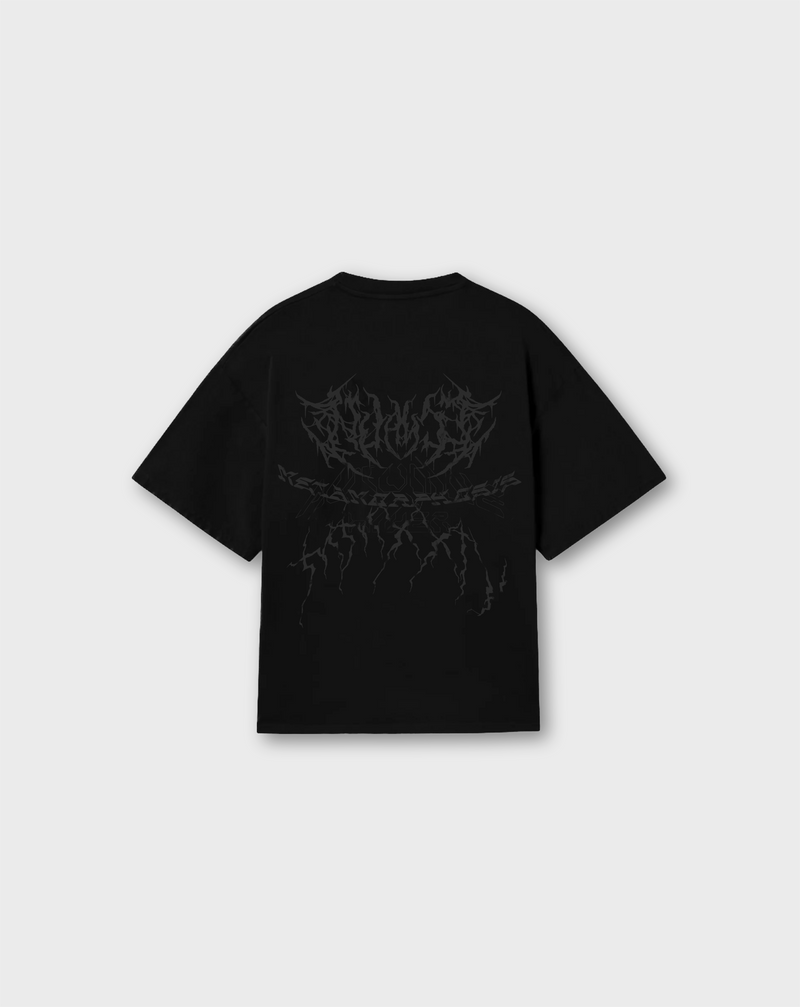 DEATH METAL TEE IN BLACK
