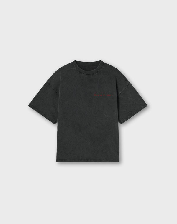 CREST TEE IN VINTAGE BLACK