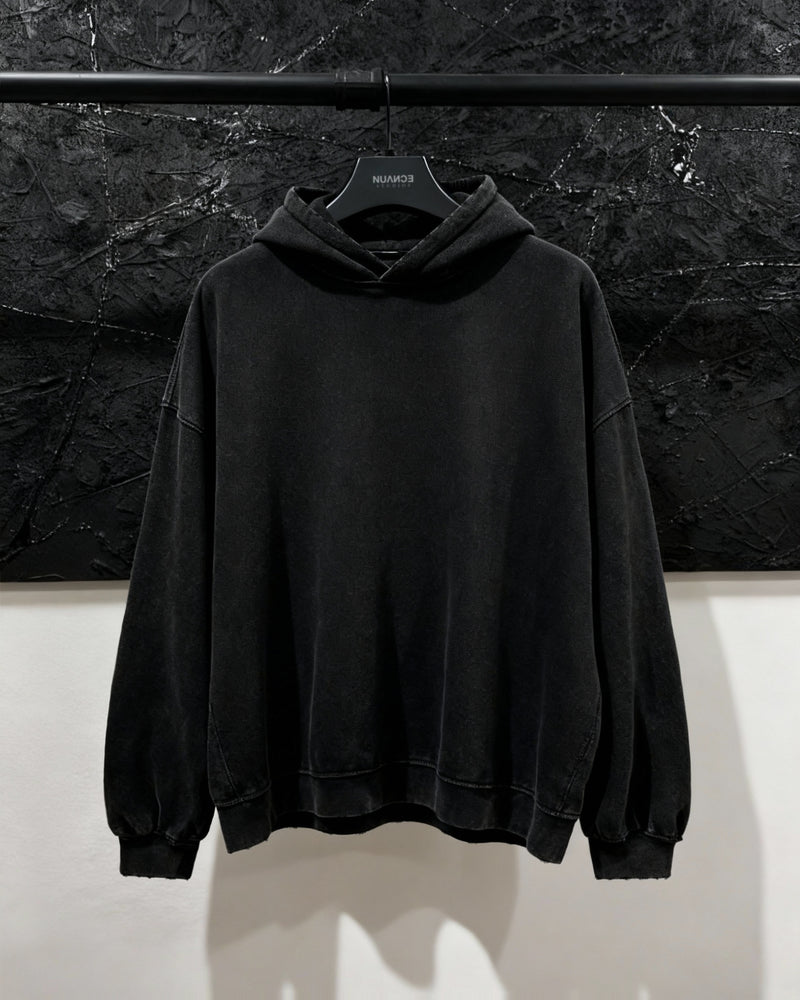 V2 HOODIE IN WASHED BLACK