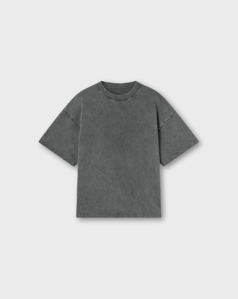 LOGO TEE IN VINTAGE GRAY