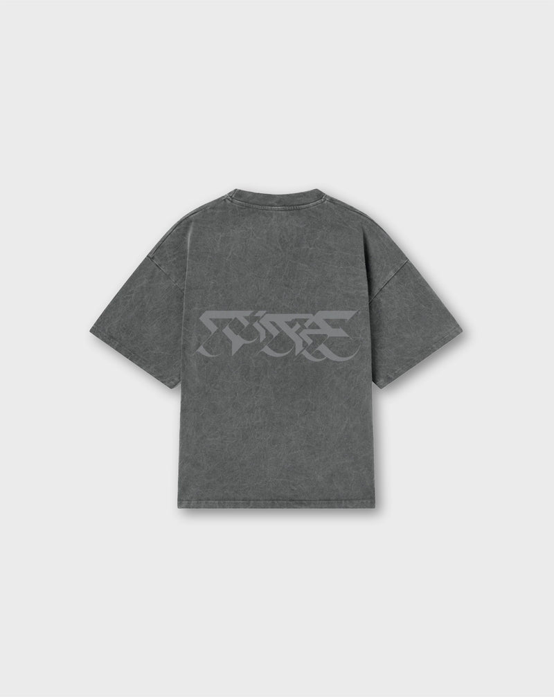 LOGO TEE IN VINTAGE GRAY