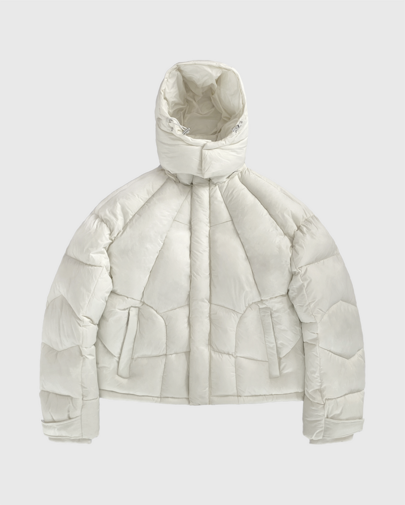 PUFFER JACKET - CREAM WHITE