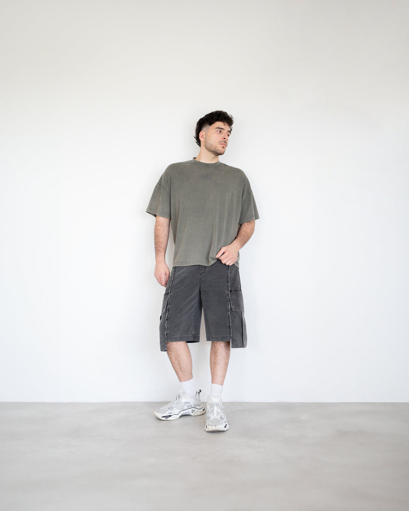 CARGO SHORTS IN VINTAGE GRAY