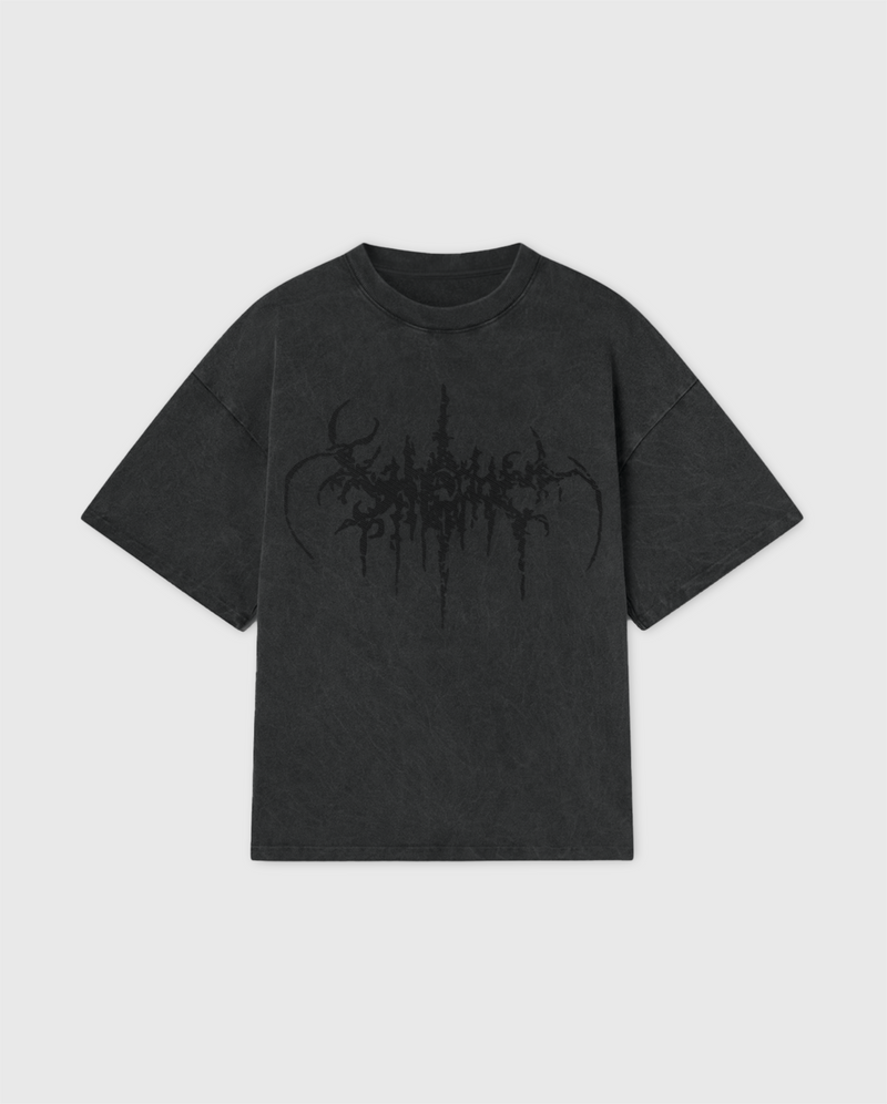 EMBROIDERED SIGIL TEE - VINTAGE BLACK