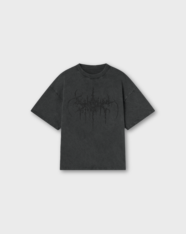 EMBROIDERED SIGIL TEE IN VINTAGE BLACK