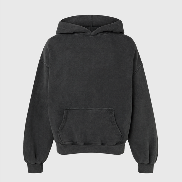 Dark grey washed hoodie 2025