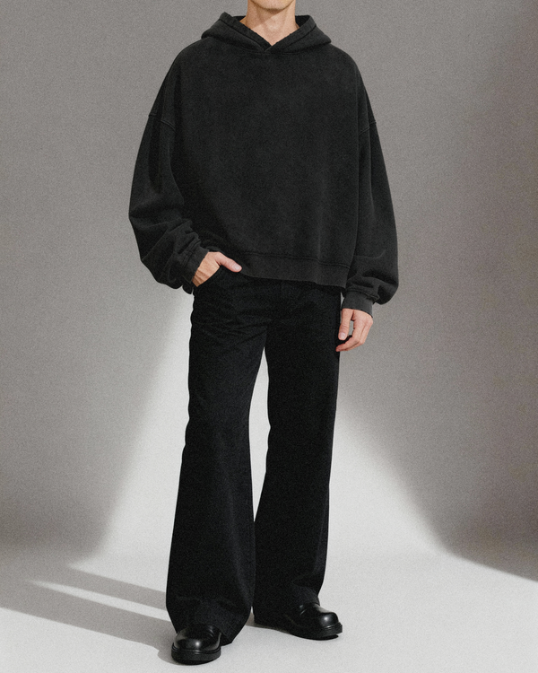 V2 HOODIE IN WASHED BLACK